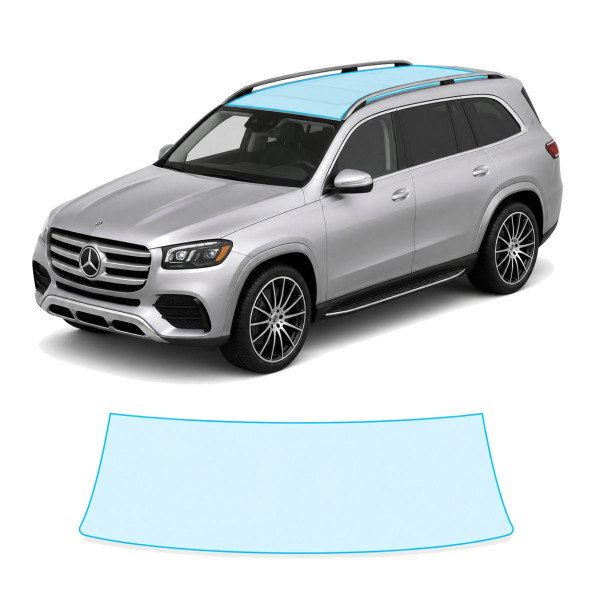 Антигравийная защитная бронепленка по лекалам для Mercedes-Benz GLS X167 facelift 2023- зона крыши