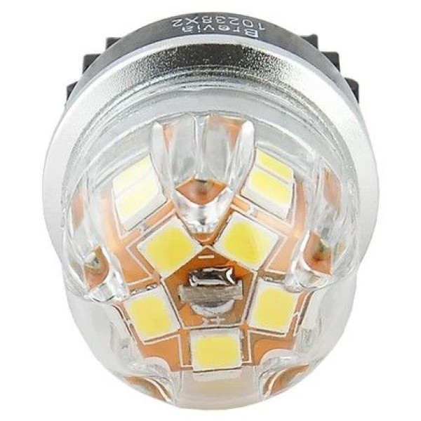 LED автолампа Brevia Spower 12/24V P27W 330Lm 15x2835SMD 6000K CANbus W2,5x16d 2 шт (10238X2)