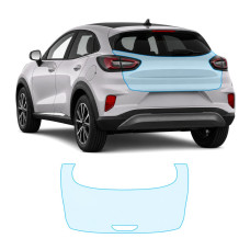 Антигравийная защитная бронепленка по лекалам для Ford Puma I 2019- зона крышки багажника
