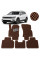 Килимки в салон EVA для Volkswagen Tiguan II USA Allspace 2015- з підп'ятником Коричневі 5 шт