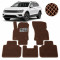 Килимки в салон EVA для Volkswagen Tiguan II USA Allspace 2015- з підп'ятником Коричневі 5 шт