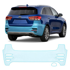 Антигравийная защитная бронепленка по лекалам для Kia Sorento UM 2015-2017 - задний бампер