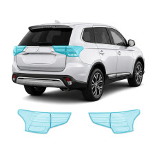 Антигравійна захисна бронеплівка за лекалами для Mitsubishi Outlander GG facelift 2015-2021 - задні ліхтарі стопи