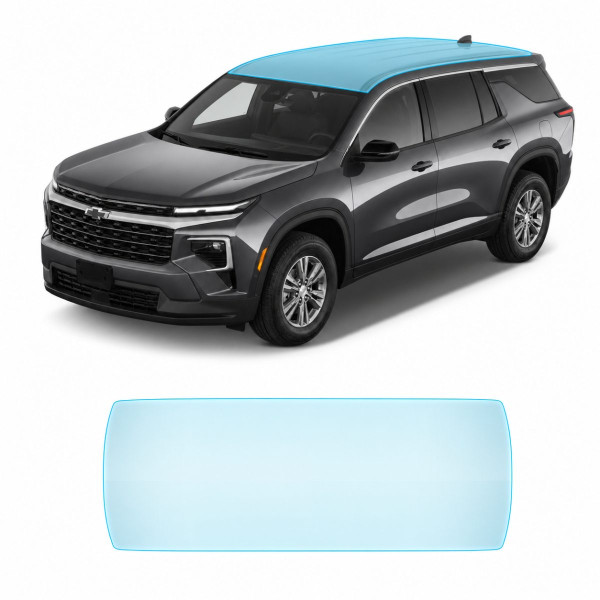 Антигравийная защитная бронепленка по лекалам для Chevrolet Traverse III 2023- зона крыши