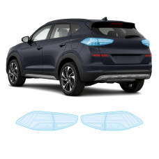 Антигравийная защитная бронепленка по лекалам для Hyundai Tucson TL facelift 2019-2020 - задние фонари стопы