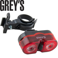 Велосипедний задній ліхтар Grey's LED 3 режими 30 х 30 х 70 мм 1 шт (GR11160)