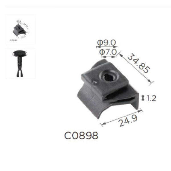 Скоби підкрилок Lexus Toyota 5387958010 (C898)