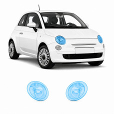 Антигравійна захисна бронеплівка за лекалами для Fiat 500 II 2007- оптика (фари та ПТФ)