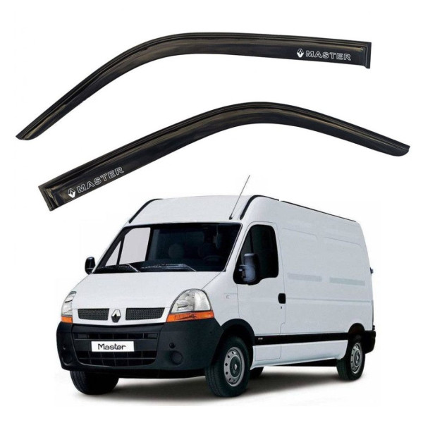 Дефлектори вікон вітровики Renault Master Movano 2003- / 2010- Скотч 3M Voron Glass