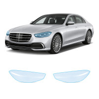 Антигравийная защитная бронепленка по лекалам для Mercedes-Benz S-Class W223 2020- оптика (фары и ПТФ)