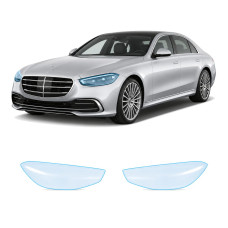 Антигравійна захисна бронеплівка за лекалами для Mercedes-Benz S-Class W223 2020- оптика (фари та ПТФ)