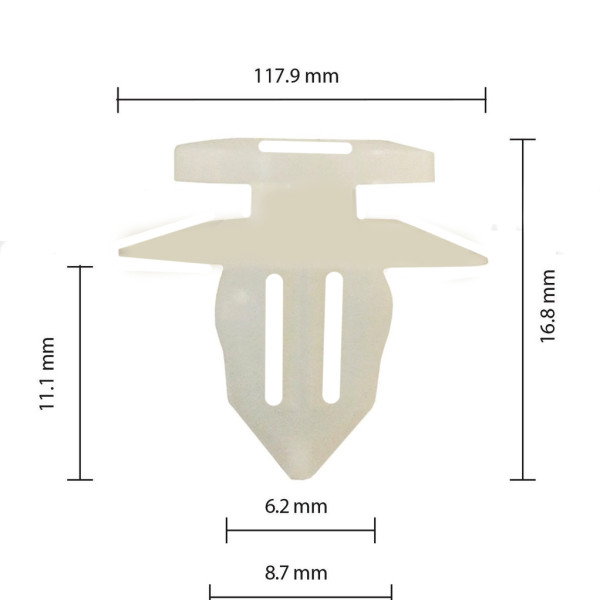 Кліпса кріплення обшивки дверей молдинг TOYOTA LEXUS SCION (9046710162 90467-10162 15824) (C0382)