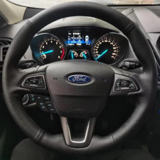 Чохол Обплетення Керма для Ford Focus/Kuga/C-Max 2014-2018 Шкіра (Модельна Викрійка) №17