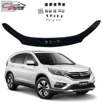 Дефлектор капоту мухобійка Honda CR-V 2012-2017 Євро Кріплення (Vip Tuning) HD55
