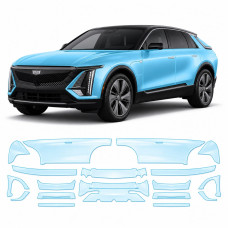 Антигравийная защитная бронепленка по лекалам для Cadillac Lyriq EV 2022- полный кузов