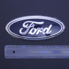 Емблема для Ford 180 x 72 мм Kuga Escape / Focus 3 / C-max / у зборі скотч 3M