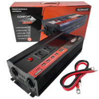 Преобразователь напряжения Elegant 12V - 220V 2000W-4000W С Розетками 12V и 220V 4 USB Клемы (EL 101 402)