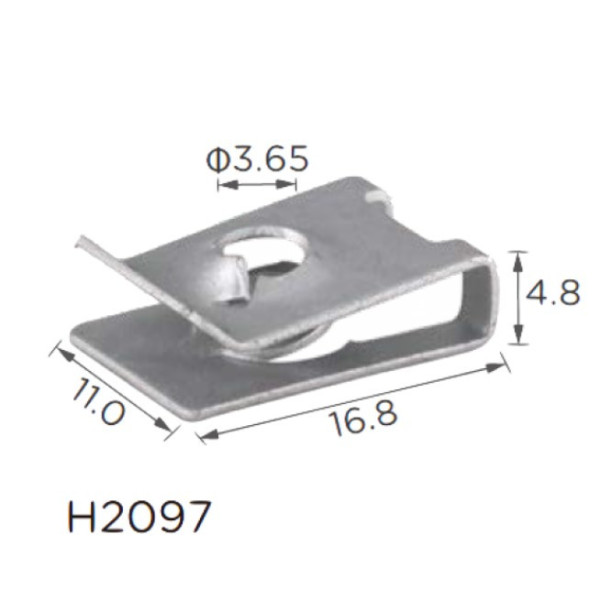Скоба под винт L-16, 8x11 D=3, 65 Bmw (07129904150)H2097)