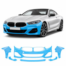 Антигравійна захисна бронеплівка за лекалами для BMW 8 Series G15/G14/G16 2018-2022 - передній бампер