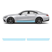 Антигравийная защитная бронепленка по лекалам для Mercedes-Benz CLS C257 facelift 2021-2023 - нижняя зона кузова пороги