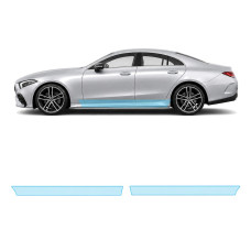Антигравійна захисна бронеплівка за лекалами для Mercedes-Benz CLS C257 facelift 2021-2023 - нижня зона кузова пороги