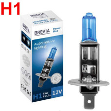 Автолампа галогенная Brevia Power Blue +60% 12V H1 55W 4200K 1 шт (12010PBC)