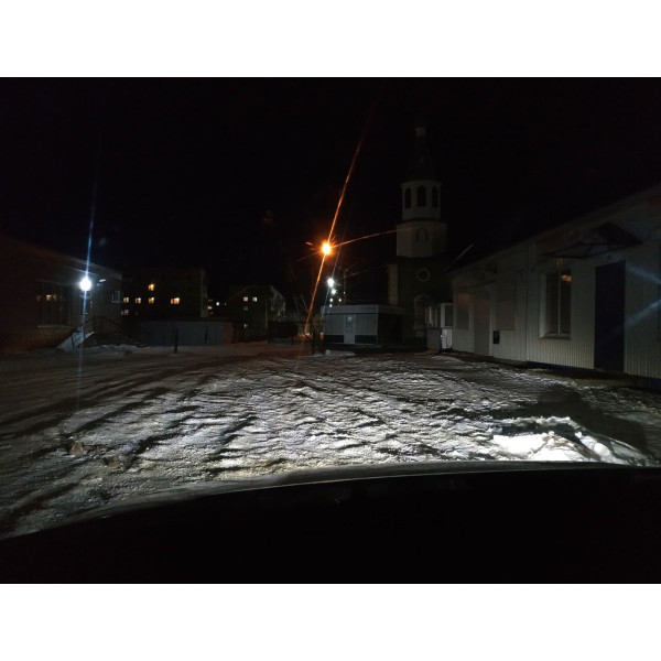 Противотуманные фары LED фары ВАЗ 2110 174x84x46мм / 40W / Линзованные с регулировкой / Белый и Желтый свет