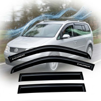 Дефлекторы окон ветровики Volkswagen Touran I 2003-2010 Универсал Скотч 3M Voron Glass