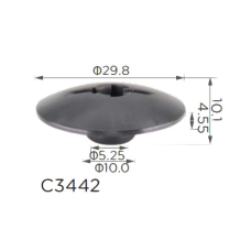Кліпса моторний відсік теплошумоізоляція Ford, Chevrolet 94530387 (C3442)