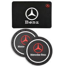 Набір антиковзних килимків для торпеди та підсклянника Mercedes-Benz 3 шт 