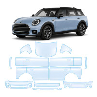 Антигравийная защитная бронепленка по лекалам для Mini Clubman F54 facelift 2019-2024 - полный кузов