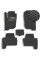 Килимки в салон EVA для Mitsubishi Pajero Sport II 2008- з підп'ятником Чорні-Сірий кант 5 шт