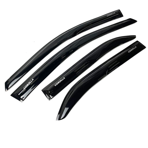 Дефлектори вікон вітровики Acrylic для Toyota Corolla (E140 - E150) 2007-2014 Гнучкі