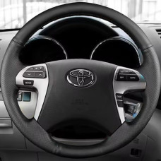 Чехол Оплетка Руля для Toyota Camry 2006-2011 Кожа (Модельная Выкройка) №58
