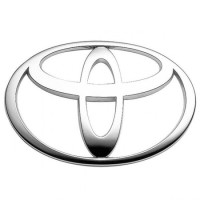 Емблема для Toyota 85 x 60 мм / пластикова / скотч