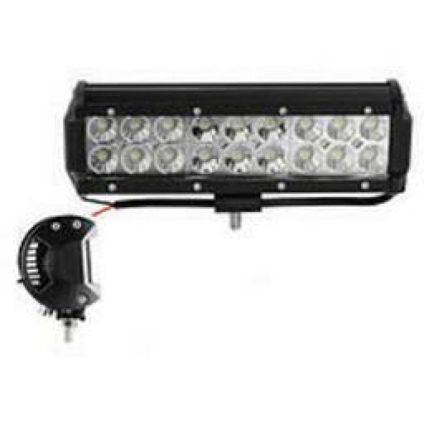 Світлодіодна балка фара LED / 230x80x70 mm / 54W / 3W * 18 / 10-30V / Далеке світло (D-54W)