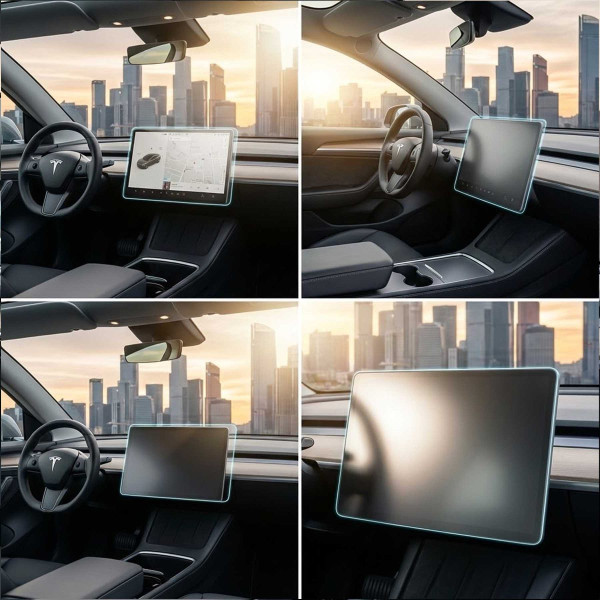 Стекло защитное для Дисплея Tesla Model Y 2019- антибликовое покрытие 1 шт
