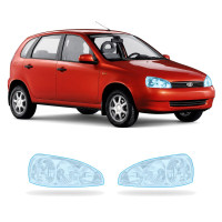 Антигравийная защитная бронепленка по лекалам для LADA Kalina 2004-2018 - оптика (фары и ПТФ)