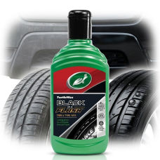 Відновник поверхонь гель поліроль для пластику та гуми Turtle Wax Black in a Flash 300 мл (52855/18458)