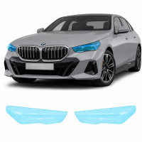 Антигравийная защитная бронепленка по лекалам для BMW 5 Series G60 2023- оптика (фары и ПТФ)