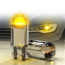 Автолампи світлодіодні LED 12V T10 0.5W (Скло Кругле) Жовтий Світло 1 шт
