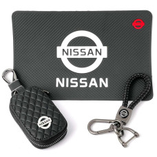 Автонабор №88 для Nissan Коврик Брелок плетеный карабином чехол для автоключей
