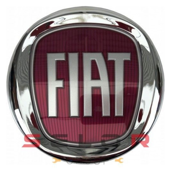 Емблема для Fiat Doblo / Linea / Palio / Albea передня болт 2 кліпси D96 мм Касна (D519)
