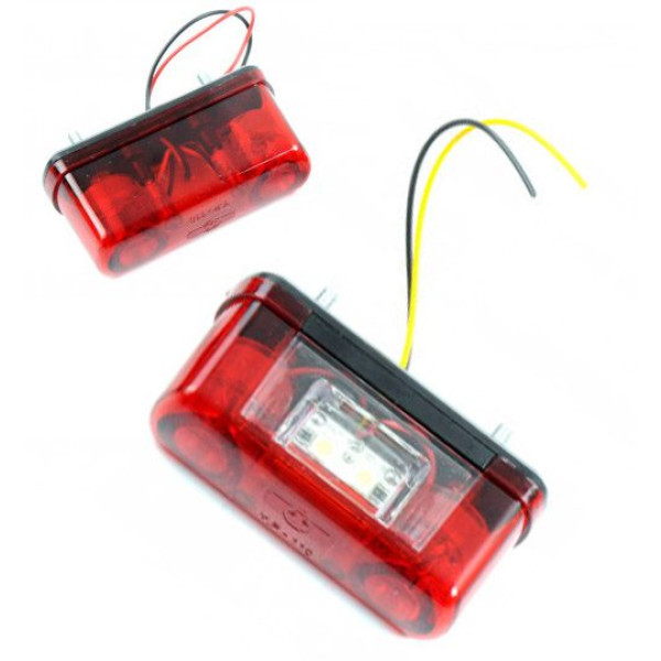 LED Підсвічування Номери універсальні Thoc Auto 12/24V 4 LED 2 шт (УР-110)