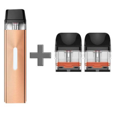 Многоразовый Pod-Набор Vaporesso Xros Mini 1000mAh 2 мл (Картриджей 0.8 ОМ 3 шт) Gold Золотий