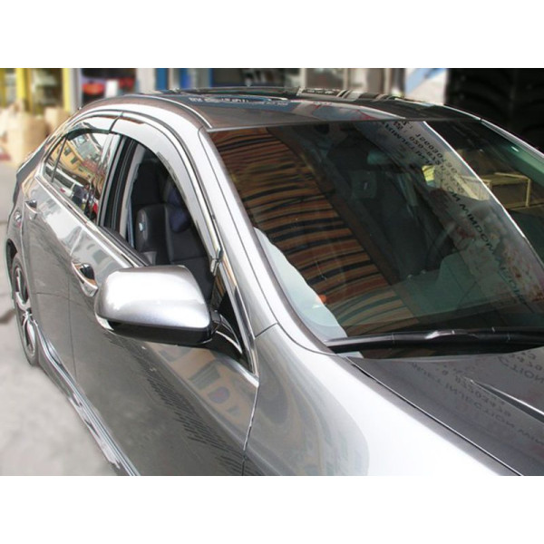 Дефлекторы окон ветровики Lexus RX 350 / 400 2003-2009 С Хром молдингом