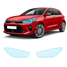 Антигравийная защитная бронепленка по лекалам для Kia Rio YB 2017-2019 - оптика (фары и ПТФ)