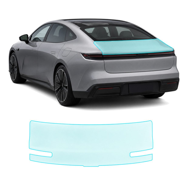 Антигравийная защитная бронепленка по лекалам для Geely Galaxy E8 I 2023- зона крышки багажника