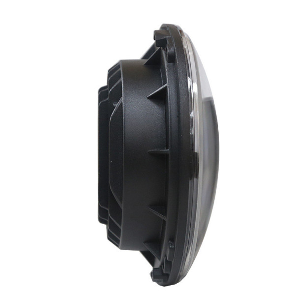 Фара LED ВАЗ 2101 2121 ГАЗ УАЗ иномарки мото 7 дюймов 80W с ДХО и поворотником (Завод)
