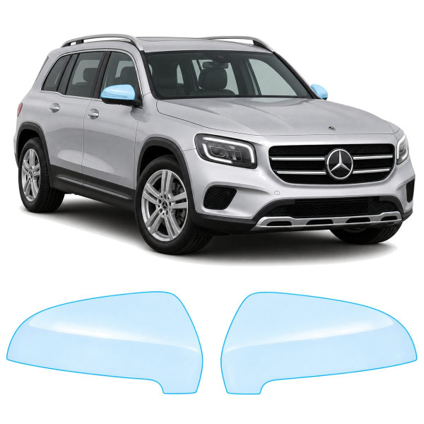 Антигравийная защитная бронепленка по лекалам для Mercedes-Benz GLB X247 2019-2023 - зеркала